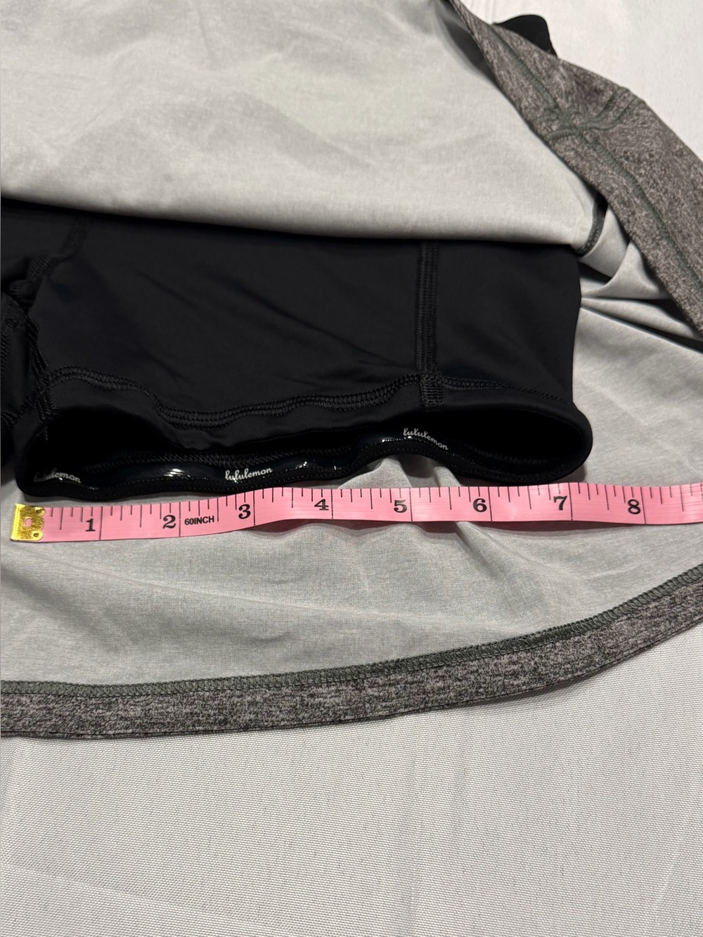 Lululemon Pace Rival Tall Skirt Size 4 Heather Lux Multi Black 15” Tennis Run - Picture 7 of 7